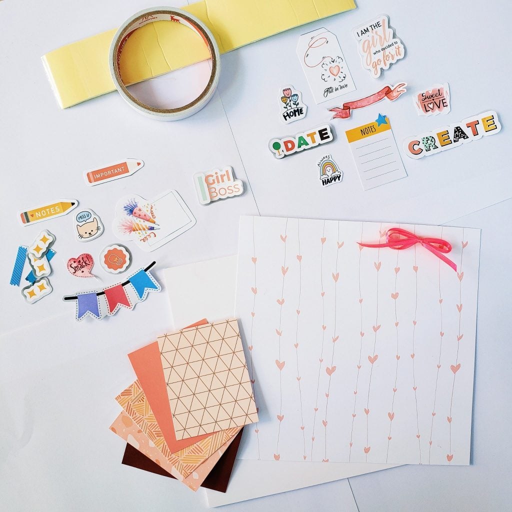 bộ kit khung ảnh scrapbook