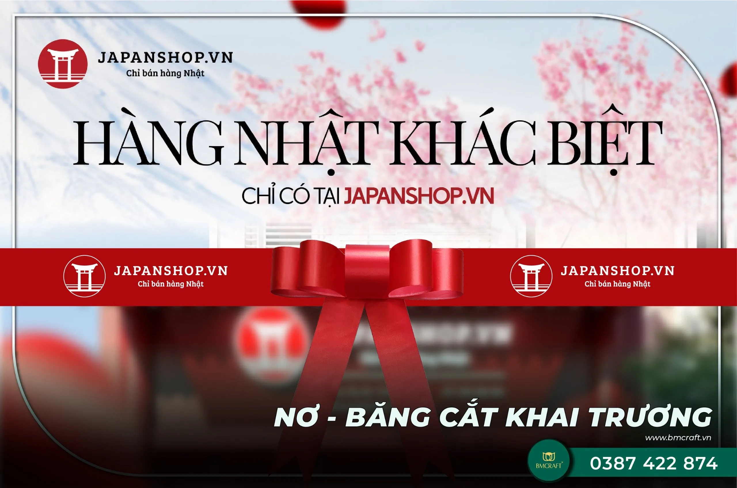 Sản phẩm Nơ trang trí và dải băng khánh thành BMCRAFT